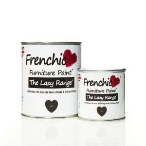 Matná farba na nábytok s vysokým obsahom voskov čiernom odtieni Frenchic Lazy Range Loof