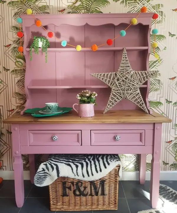 kriedová farba na drevo ružová frenchic love letter