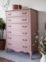 staroružová kriedová farba exteriér na drevo dusky blush