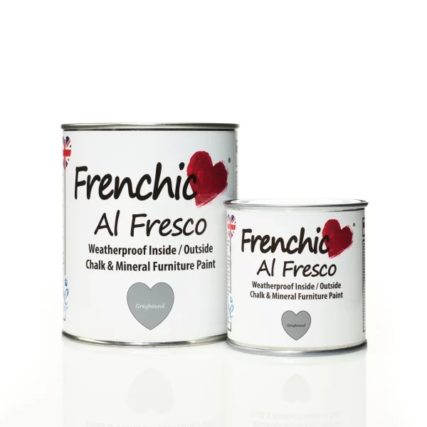 Exteriérová kriedová farba v šedom odtieni Frenchic Al Fresco Greyhound
