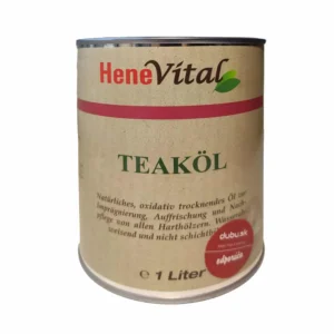teakový olej HeneVital Teaköl - dubu.sk - kvalitné oleje na drevo a nábytok