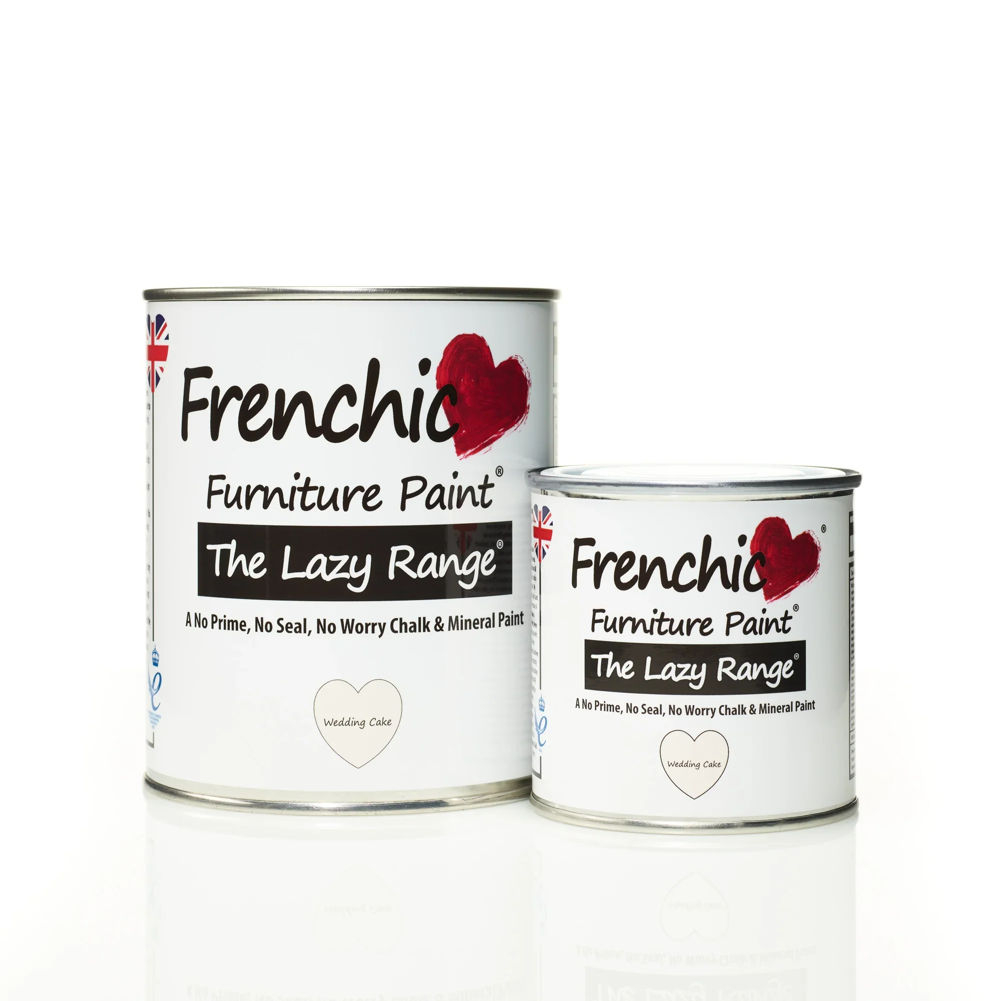 Kriedová farba na nábytok s obsahom voskov Frenchic Lazy Range Wedding Cake v matnej bielej