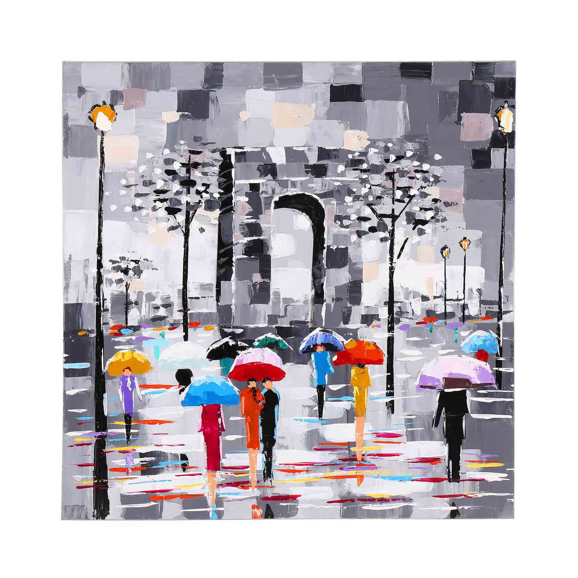 Obraz dažďu v Paríži maľovaný na plátno - Dubu.sk - verní kvalite