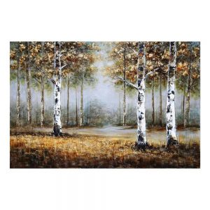 Ručne maľované brezy na plátno - Dubu.sk - verní kvalite