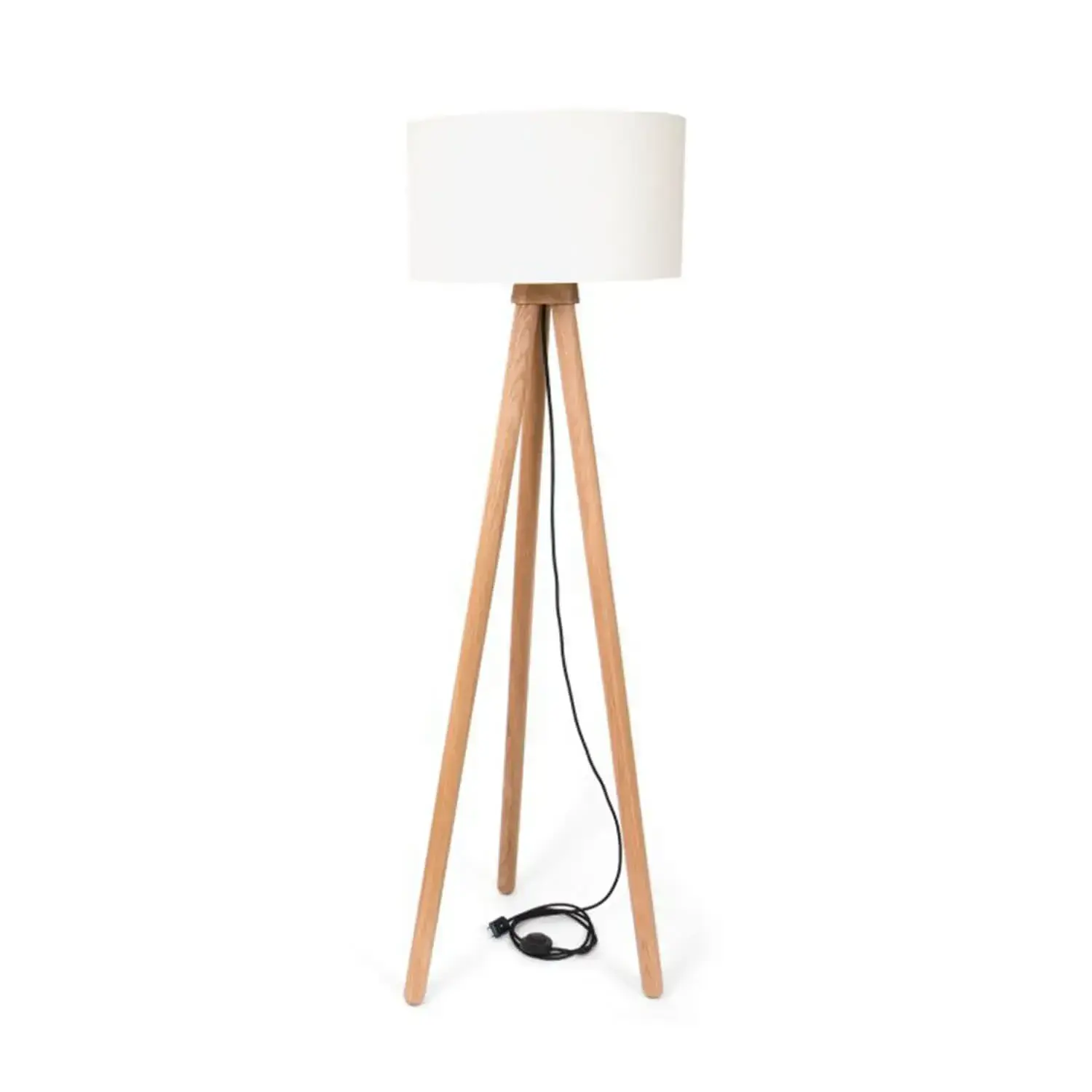 Stojacia lampa s bielym tienidlom - Dubu.sk - verní kvalite
