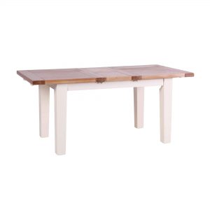 Rozkladací stôl z dubu bielej farby pre 6 až 8 osôb - Dubu.sk - nábytok z masívu