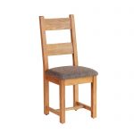 Masívna stolička s látkovým sedákom - Dubu.sk - nábytok z masívu