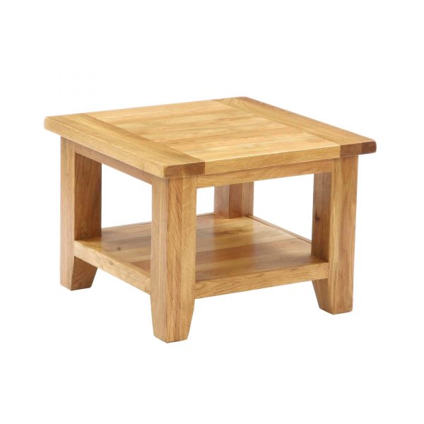 Štvorcový konferenčný stolík z dubového dreva - Dubu.sk - nábytok z masívu