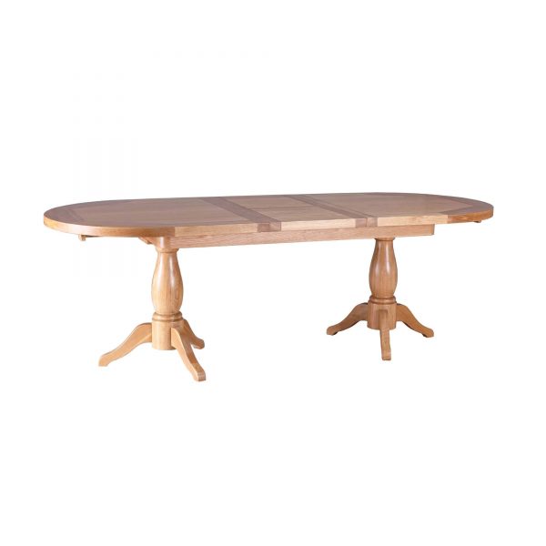 Oválny rozkladací stôl z dubu pre 6 až 8 osôb - Dubu.sk - nábytok z masívu