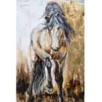 Obraz maľovaný na plátno 800x35x1200 Kôň