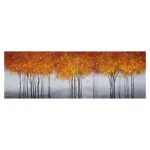 Obraz maľovaný na plátno 1500x35x500 Autumnal Tree Scape