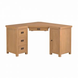 Rohový pracovný stôl z dubového dreva - Dubu.sk - verní kvalite