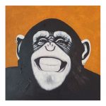 Obraz usmiateho šimpanza - Dubu.sk - verní kvalite