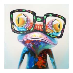 Obraz žaby maľovaný na plátno - Dubu.sk - verní kvalite