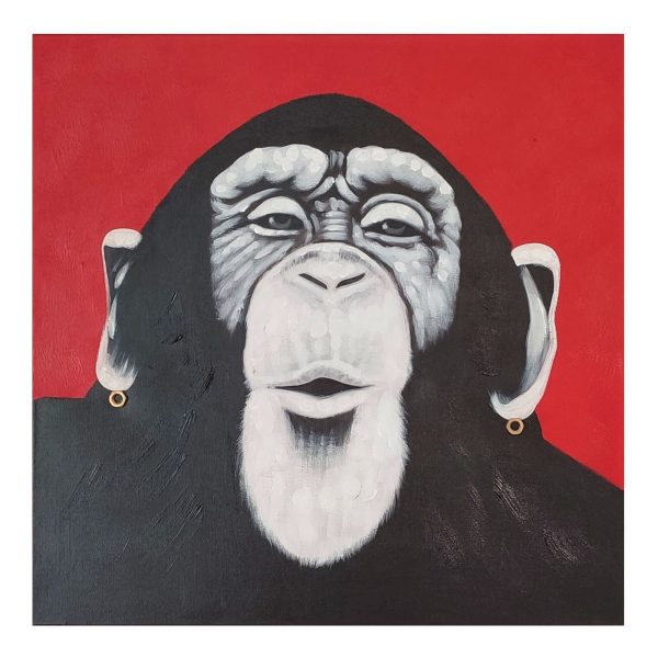 Obraz šimpanza posielajúceho bozk - Dubu.sk - verní kvalite