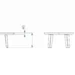 rez - Moderný oválny konferenčný stolík z masívu a s kovovými nohami - dubu.sk - moderný nábytok z masívu