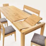 Moderný rozkladací jedálenský stôl masiv dub s rozkladacim posuvným mechanizmom