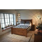 postel drevena rustyk