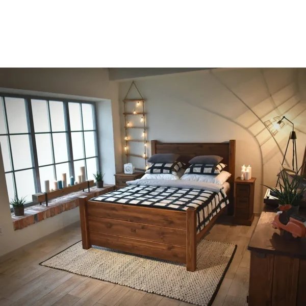 postel drevena rustyk