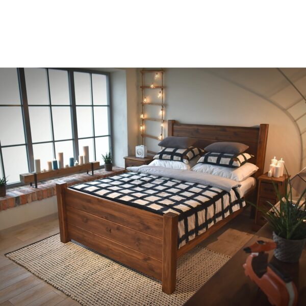 drevená posteľ 90x200 na chalupu