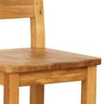 ´Vidiecka jedálenská stolička s krížovým operadlom - drevený sedák z masívu