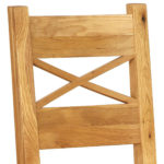 ´Vidiecka jedálenská stolička - krˇižové operadlo z dubového dreva