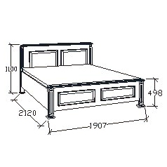 manzelska postel biela - rozmery 180x200