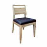 Moderná dubová stolička s textilným čalúneným sedákom Urban 13