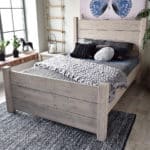 biela manzelska postel 140x200 country