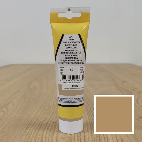 Eko-tmel v tube od Borma wachs s bukovým pigmentom Ecofiller
