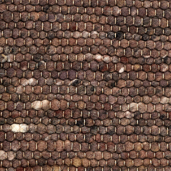 Koberec z panenskej vlny PLAIN Choco