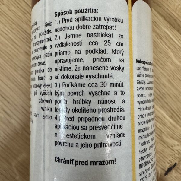 Navod na pouzitie Top Fix v spreji