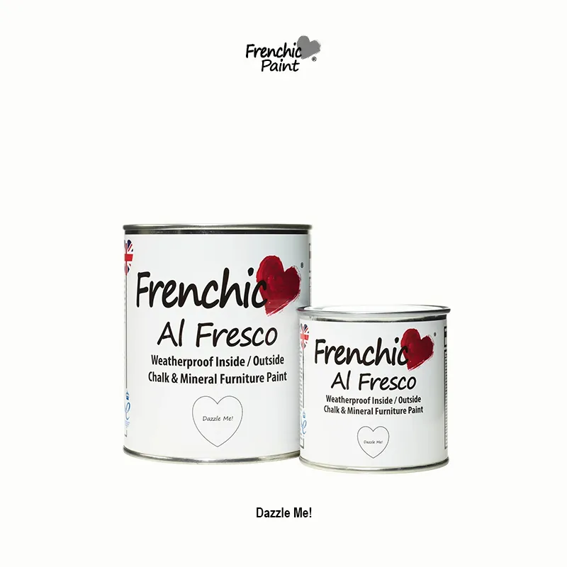 Exteriérová kriedová farba vhodná aj do interiéru Frenchic Al Fresco Dazzle Me!