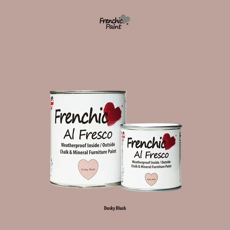 Exteriérová kriedová farba vhodná aj do interiéru Frenchic Al Fresco Dusky Blush