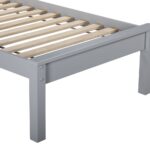 posteľ 90x200 v sivej farbe
