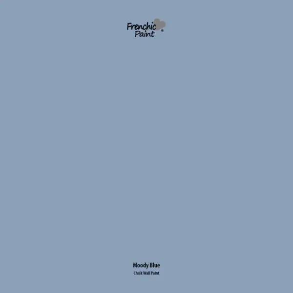 vzorka farby moody blue - vzorkovník kriedové farby