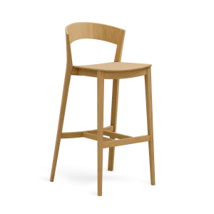 Moderná barová stolička z masívu