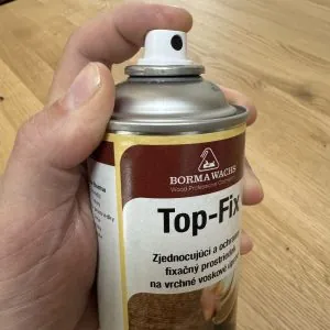 ochranný prostriedok na voskové povrchy Top Fix v spreji
